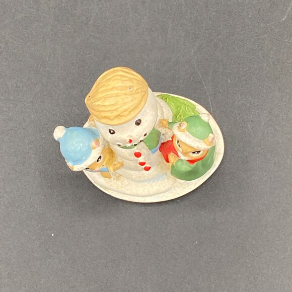 Forest Friends Snowball Friends Chipmunk Figurine 2" Christmas Mantle Decor - Picture 5 of 8